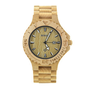 BEWELL Man Wood Watch