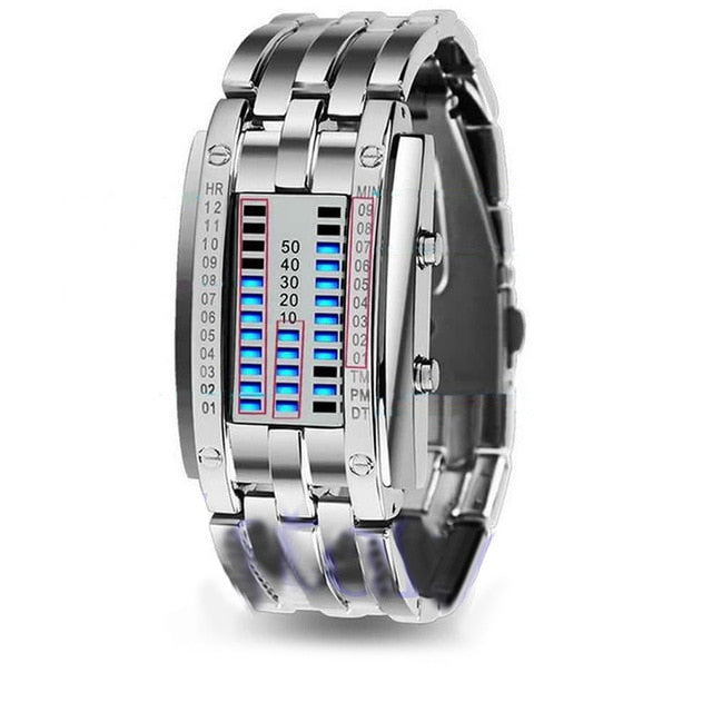 Stainless Steel LED  Wristwatch