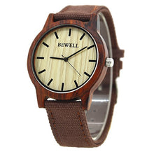 Load image into Gallery viewer, BEWELL Waterproof Wooden Watch