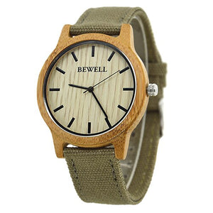 BEWELL Waterproof Wooden Watch