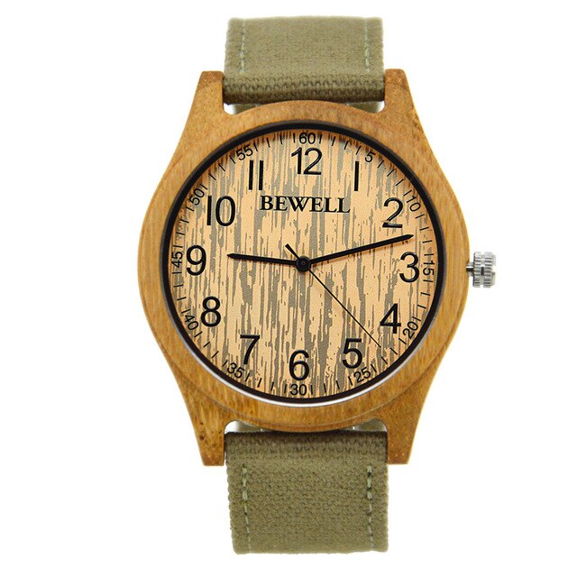 BEWELL Waterproof Wooden Watch