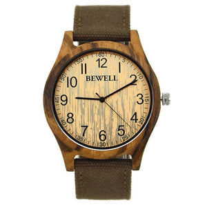 BEWELL Waterproof Wooden Watch