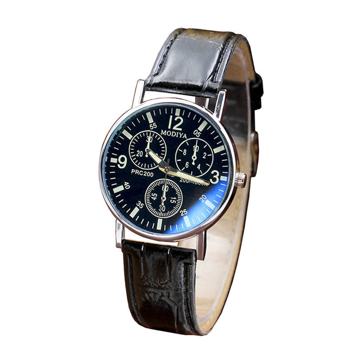 GEMIXI Blue Glass Belt Watch