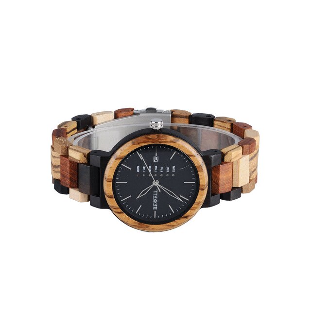 Zabra Wood Male 's Watch