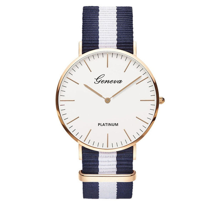 Luxury Brand Nylon Band Wristwatch